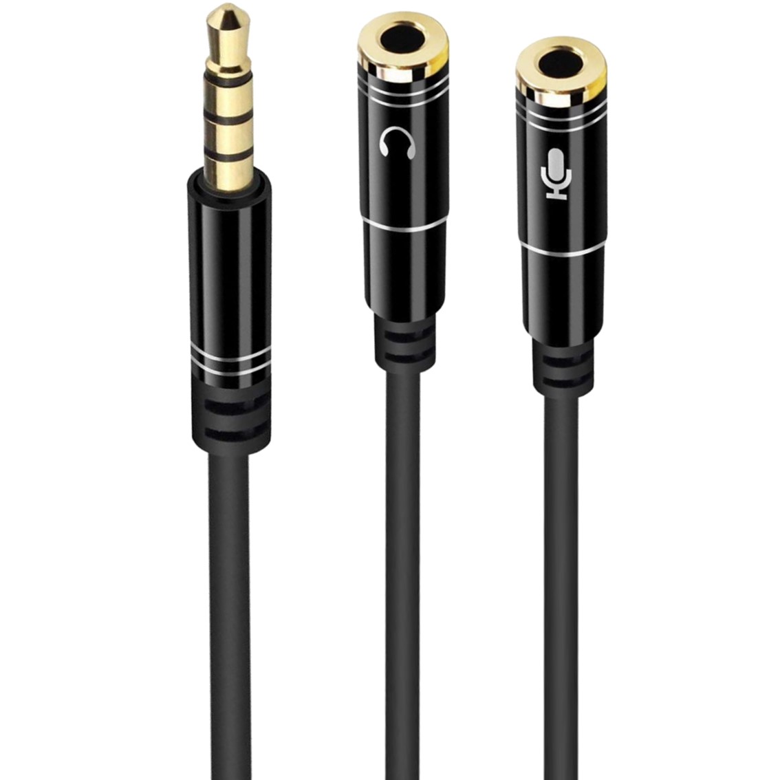 Ewent jack 3.5mm macho a jack 3.5mm hembra x2 negro 0.30m