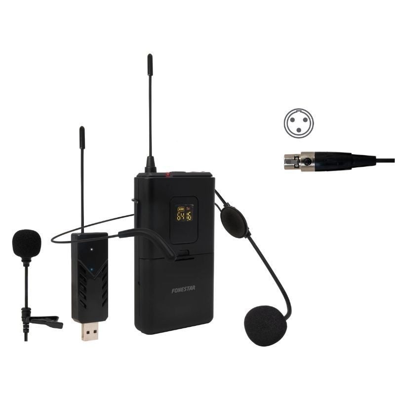 Fonestar sistem Microfono inalambrico fonestar wi - mic petaca uhf