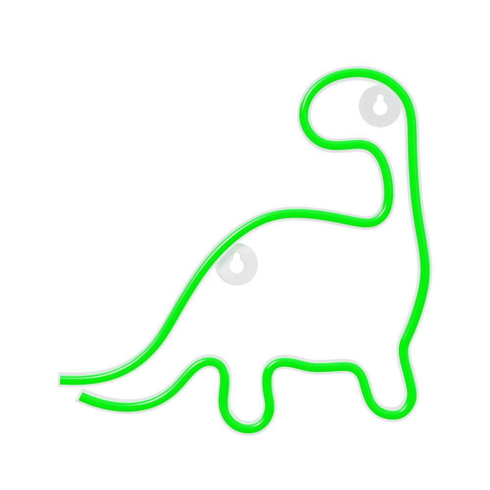 Forever neon led dinosaur green