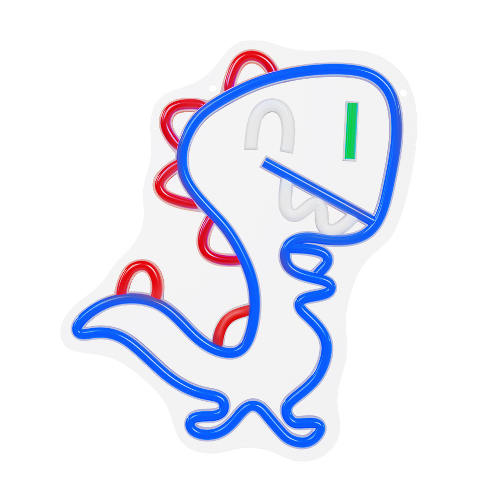 Forever neon led jurassic baby dino blue