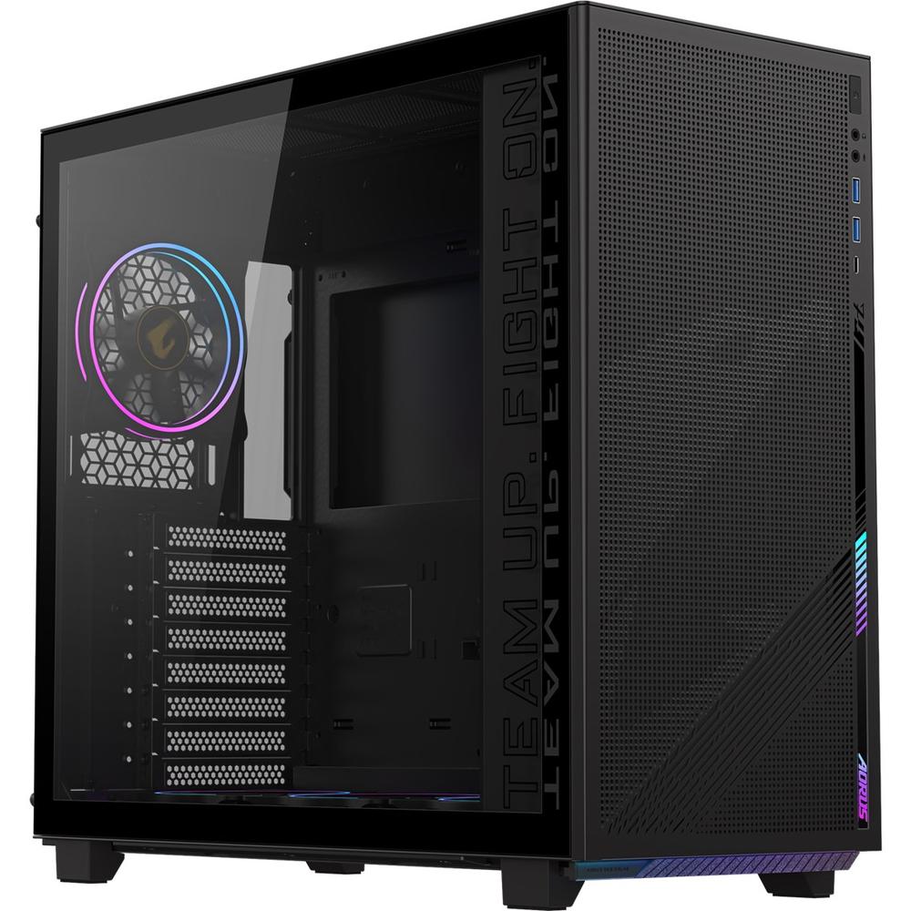 Gigabyte aorus c400 atx argb vidrio negra