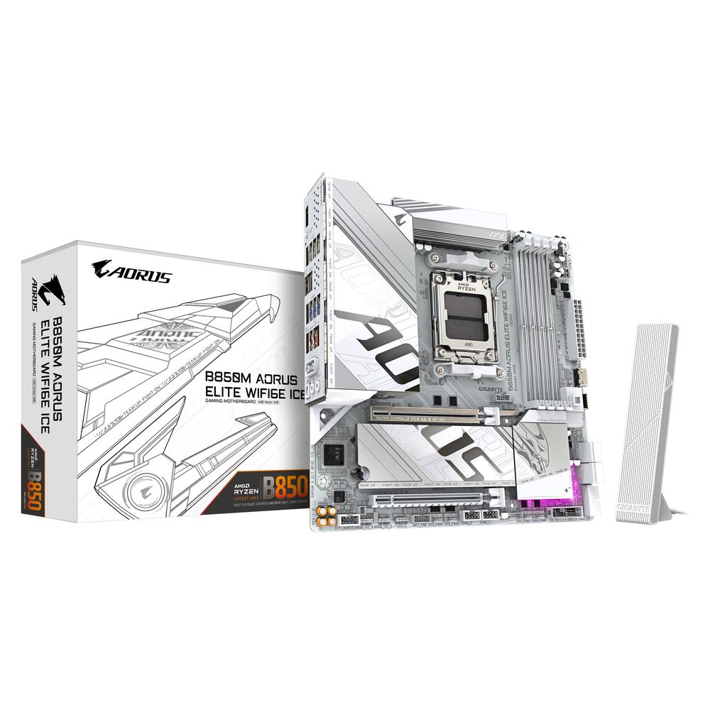 Gigabyte b850m aorus elite wifi6e ice am5 matx - 4x ddr5