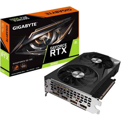 Gigabyte rtx 3060 windforce oc 12gb gddr6 2 x dp - 2 x hdmi - pci express 4.0