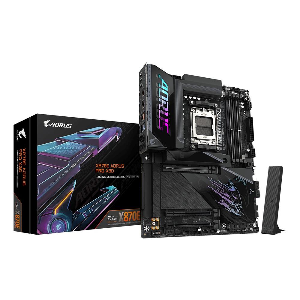 Gigabyte x870e aorus pro x3d am5 atx - 4x ddr5