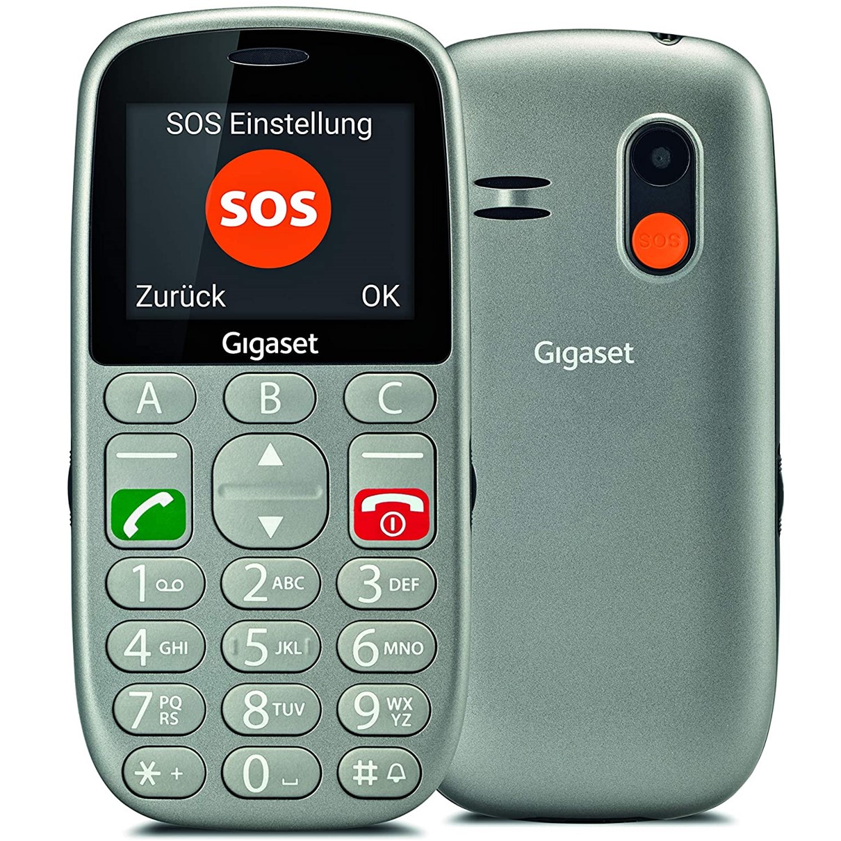 Gigaset gl390 gris para mayores