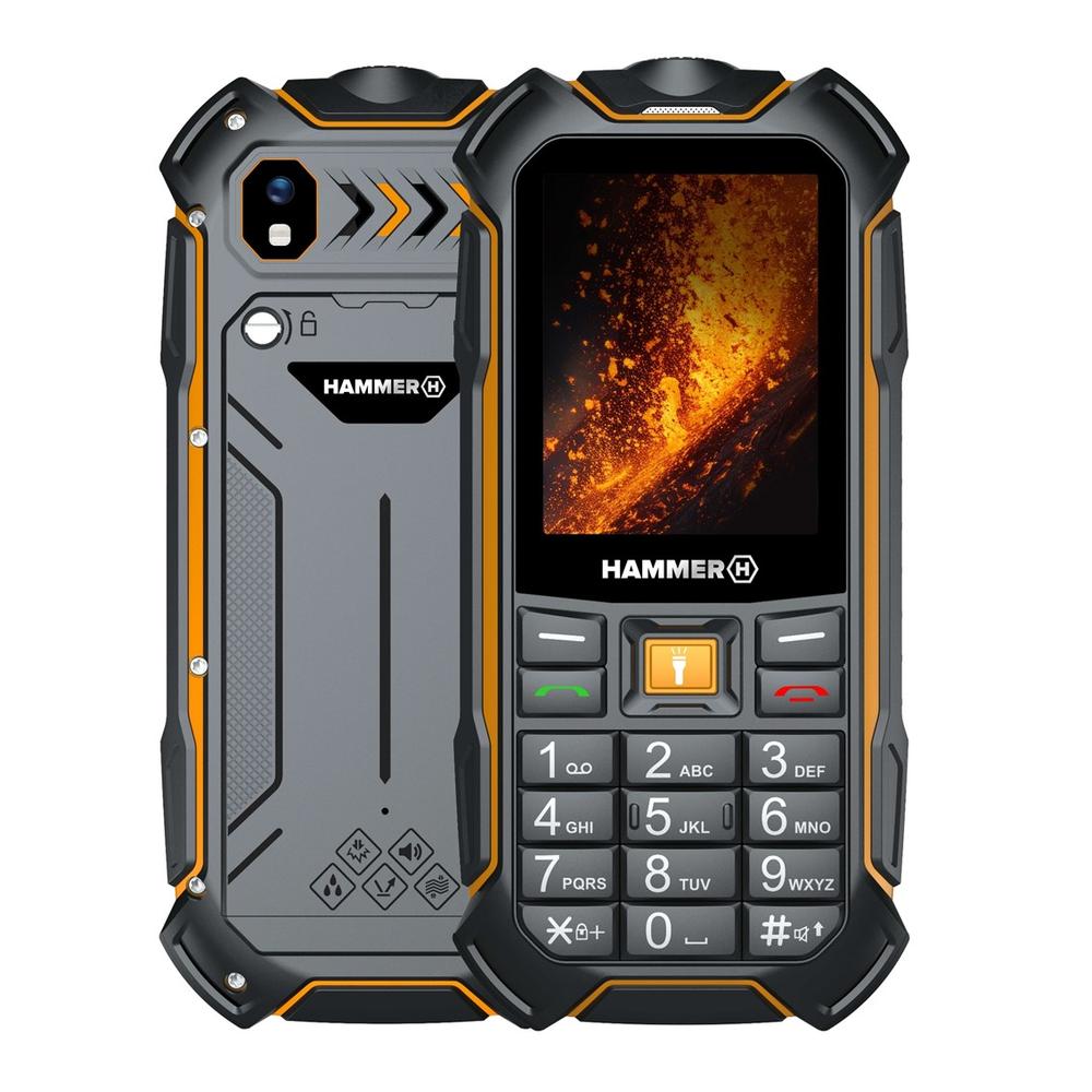 Hammer boost 2 lte 2.4 pulgadas - 2mpx - 4g - negro - naranja