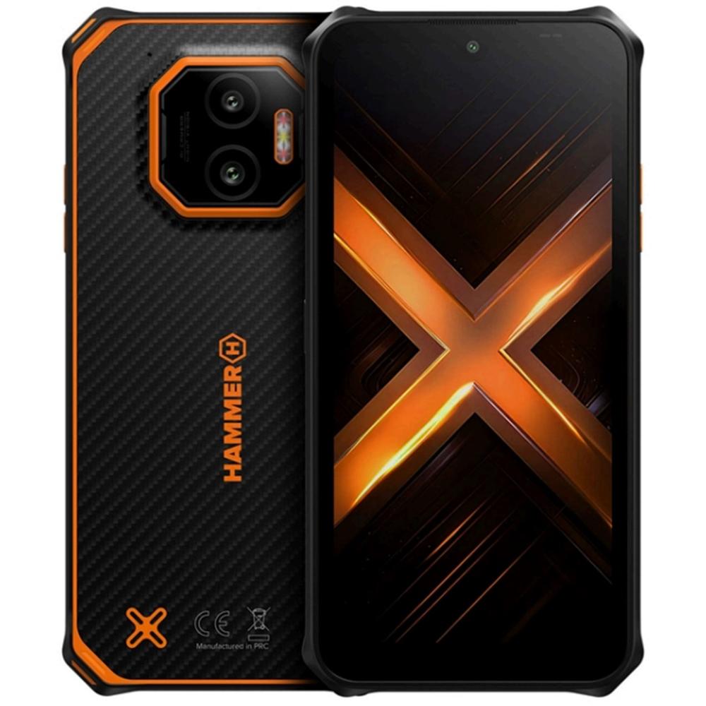 Hammer energy x2 5g 8 - 256gb negro - naranja