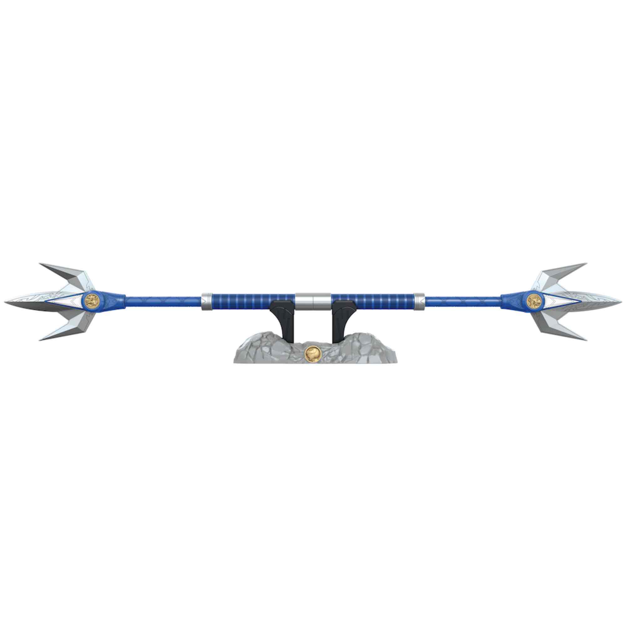 Hasbro escala 1:1 blue ranger lanza de poder deluxe power rangers lightning collection