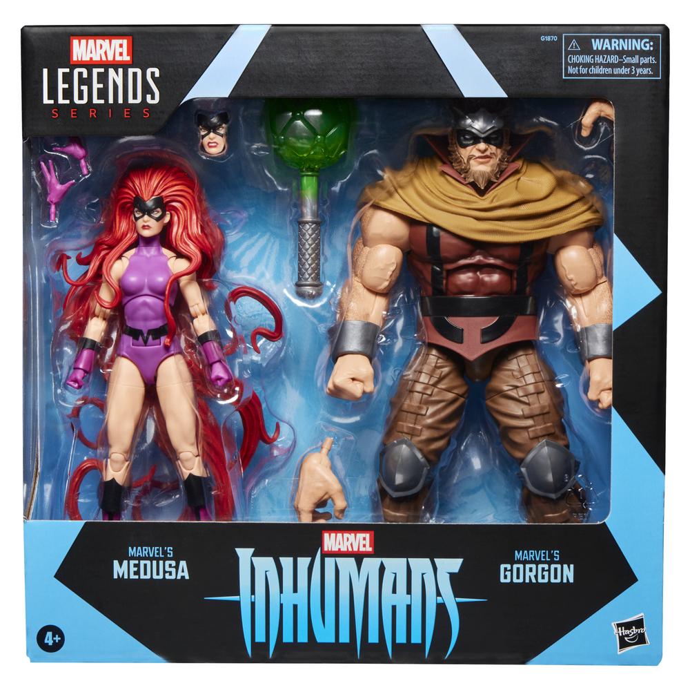 Hasbro marvel legends series inhumans marvel s medusa & marvel s gorgon