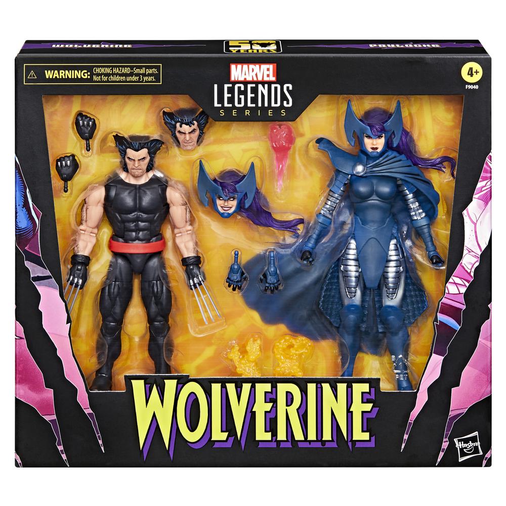 Hasbro marvel legends series wolverine & lady psylocke
