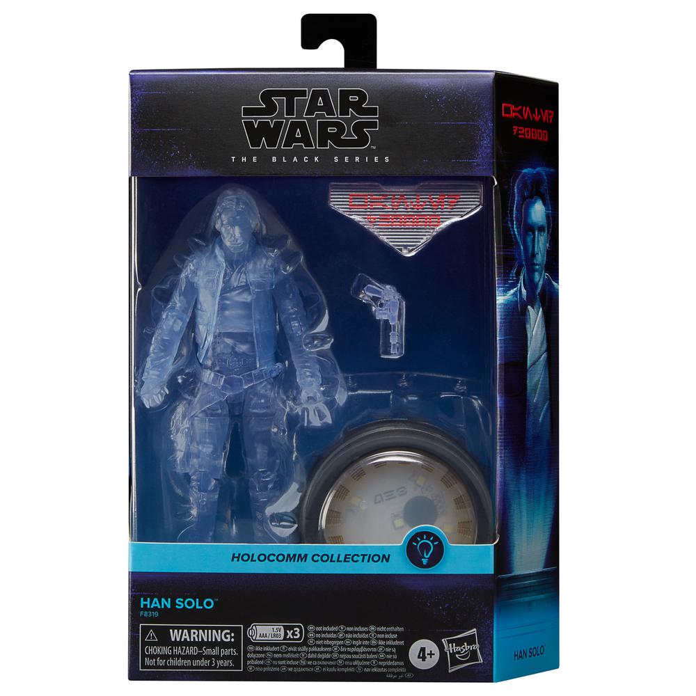 Hasbro star wars the black series holocomm collection han solo