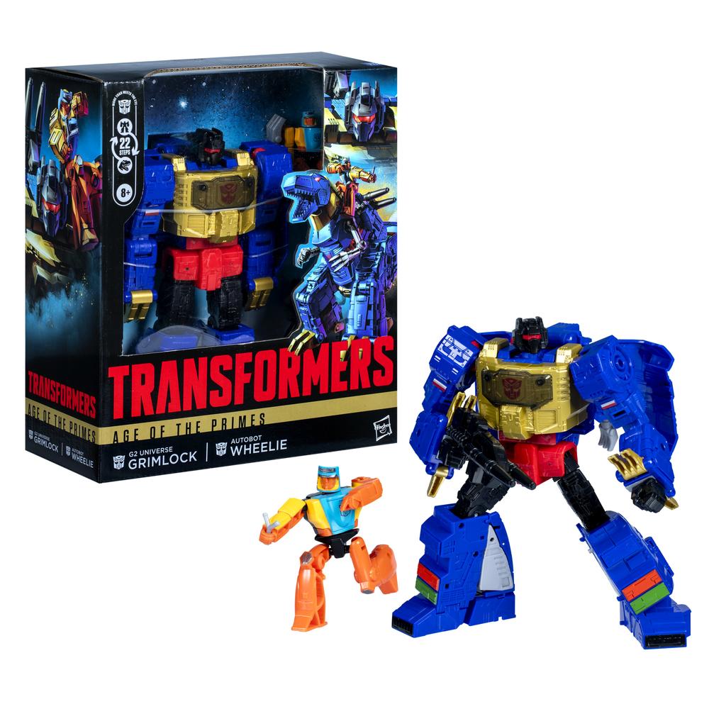 Hasbro transformers age of the primes g2 universe grimlock autobot wheelie