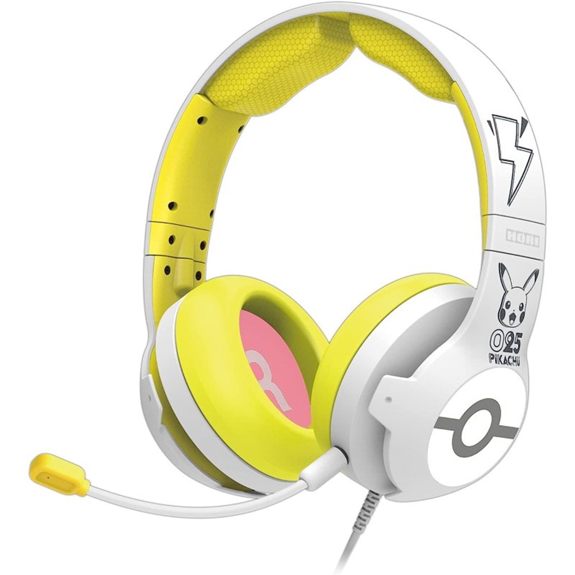 Hori pro pikachu pop white supraural - 40mm - jack 3.5mm - cancelacion de ruido