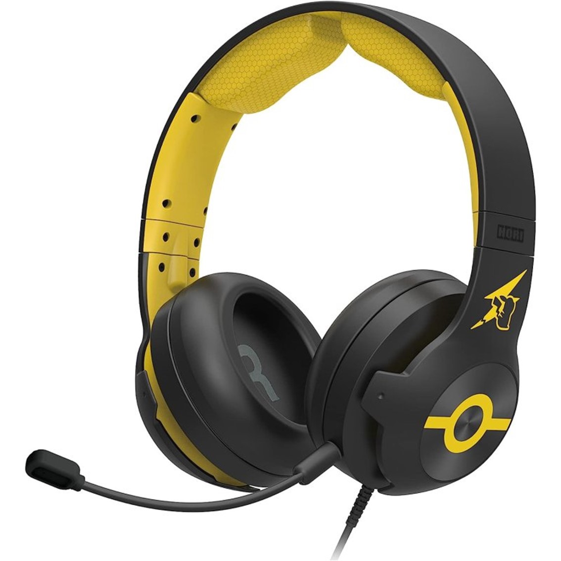 Hori pro pikachu cool black supraural - 40mm - jack 3.5mm - cancelacion de ruido