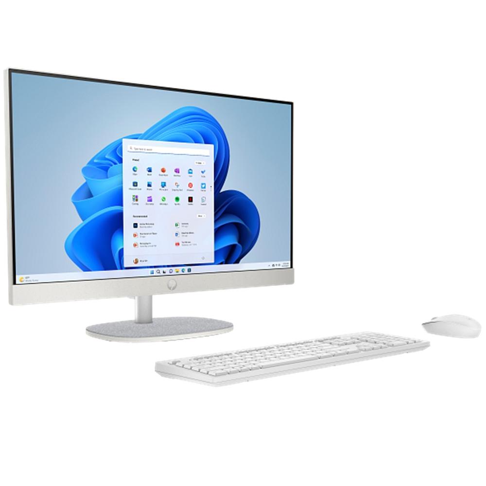 Hp 24 - cr0014ns cel n100 - 8gb - ssd 512gb - 23.8 pulgadas - freedos - blanco