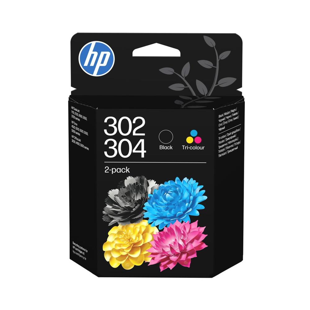 Hp 302 - 304 tricolor - negro
