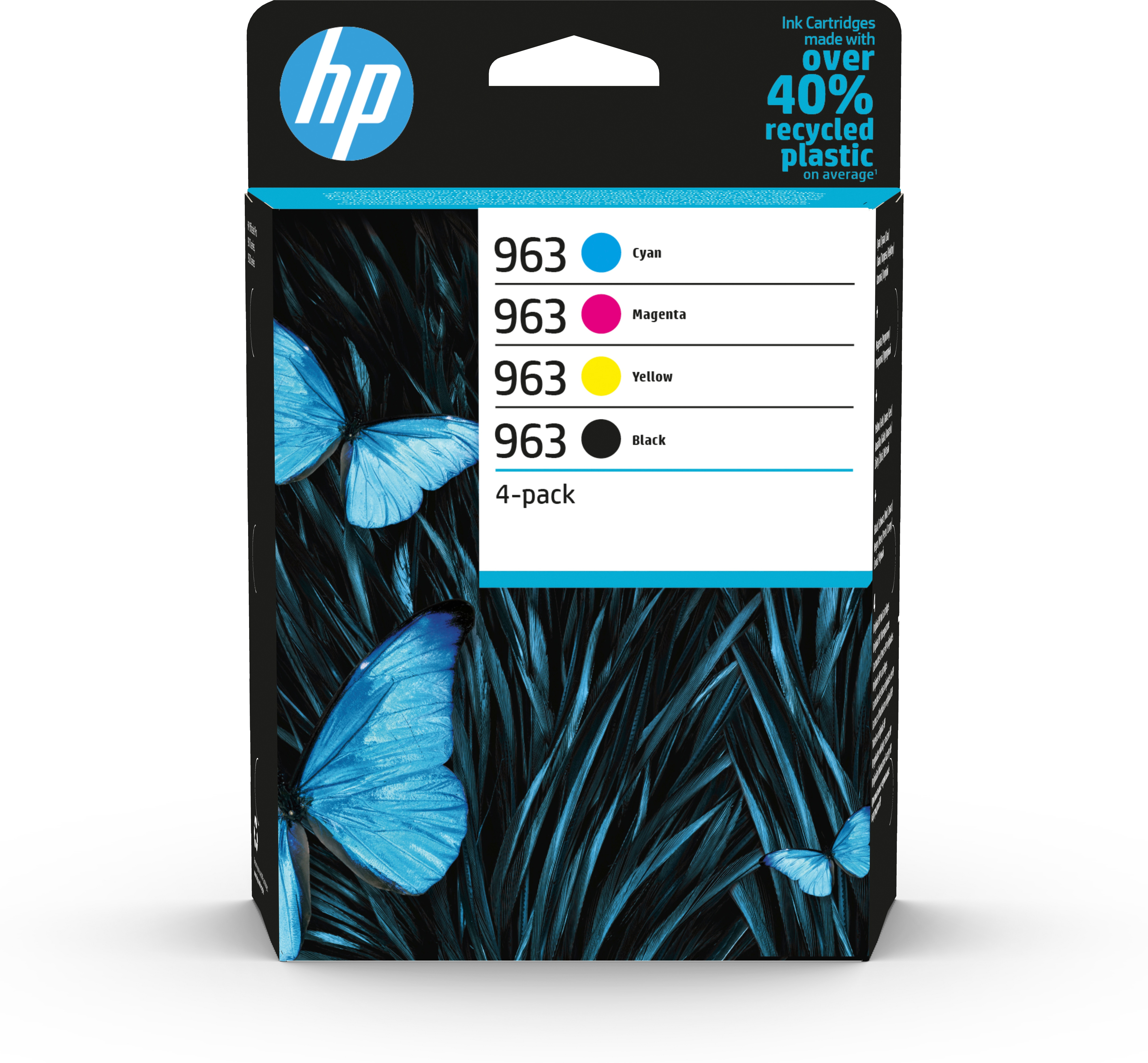 Hp 4 cartuchos 963 negro - cian - magenta - amarillo