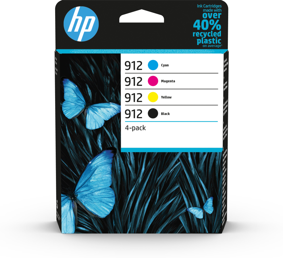 Hp 912 pack ahorro negro cian magenta amarillo
