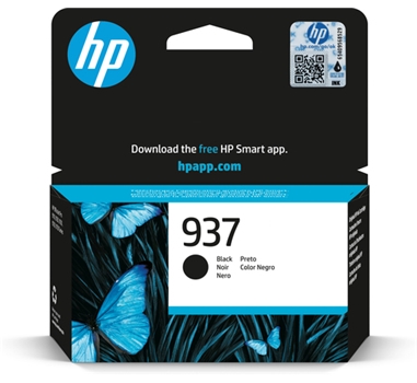 HP 937 Negro Cartucho de Tinta Original - 4S6W5NE