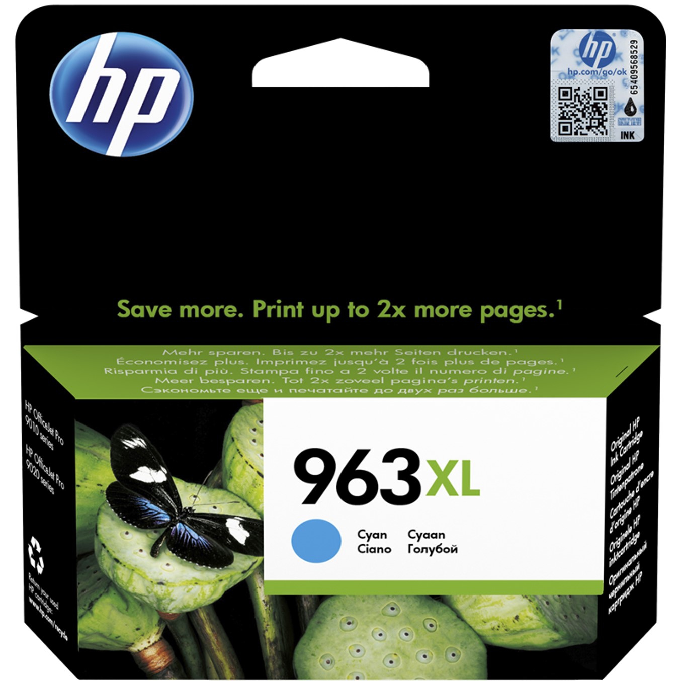 Hp 963xl 3ja27ae cian 23.25ml 1600 paginas