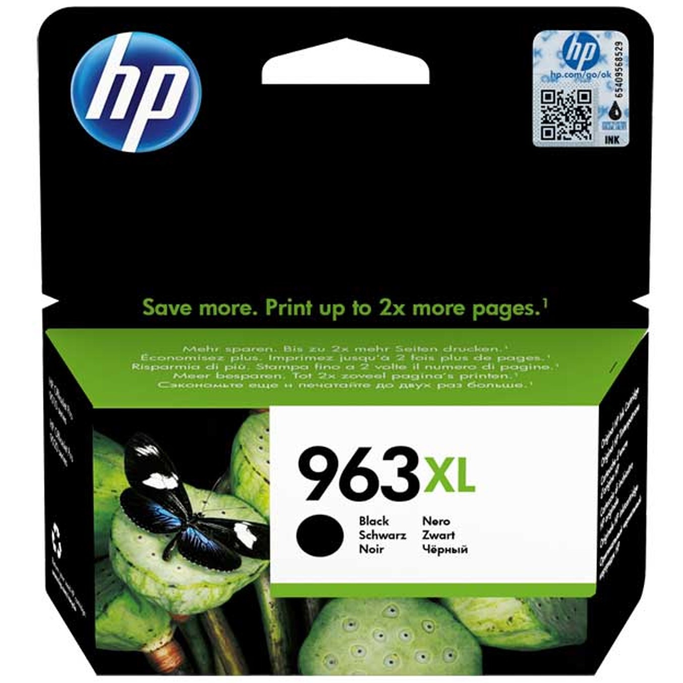 Hp 963xl 3ja30ae negro 47.86ml 2000 paginas
