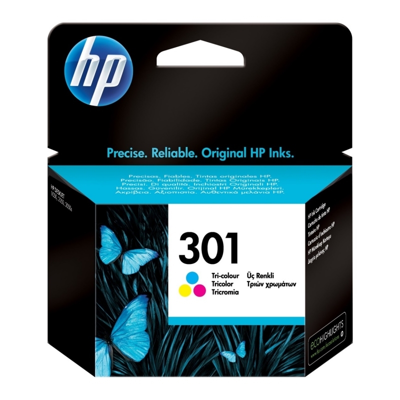 HP Cartucho Tricolor Nº301 Deskjet 1000 2000 2050 3050 1050