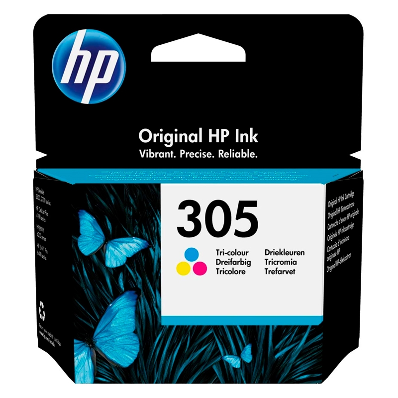 HP CARTUCHO COLOR Nº305 - DESKJET 2300, 2700 SERIE, PLUS 4100, ENVY 6000, PRO 6400