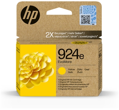 HP 924e Cartucho Amarillo OfficeJet Pro 8120, 8130 series