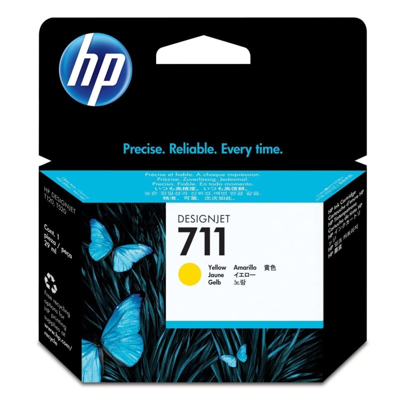 HP 711 CARTUCHO DE TINTA HP711 AMARILLO (CZ132A)