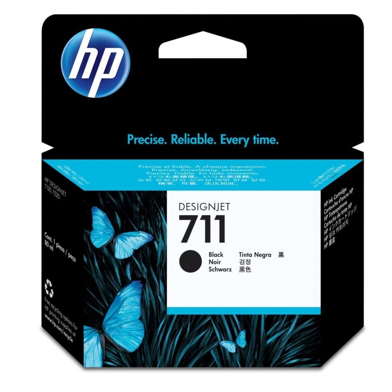 HP 711 CARTUCHO DE TINTA HP711 NEGRO (CZ133A)