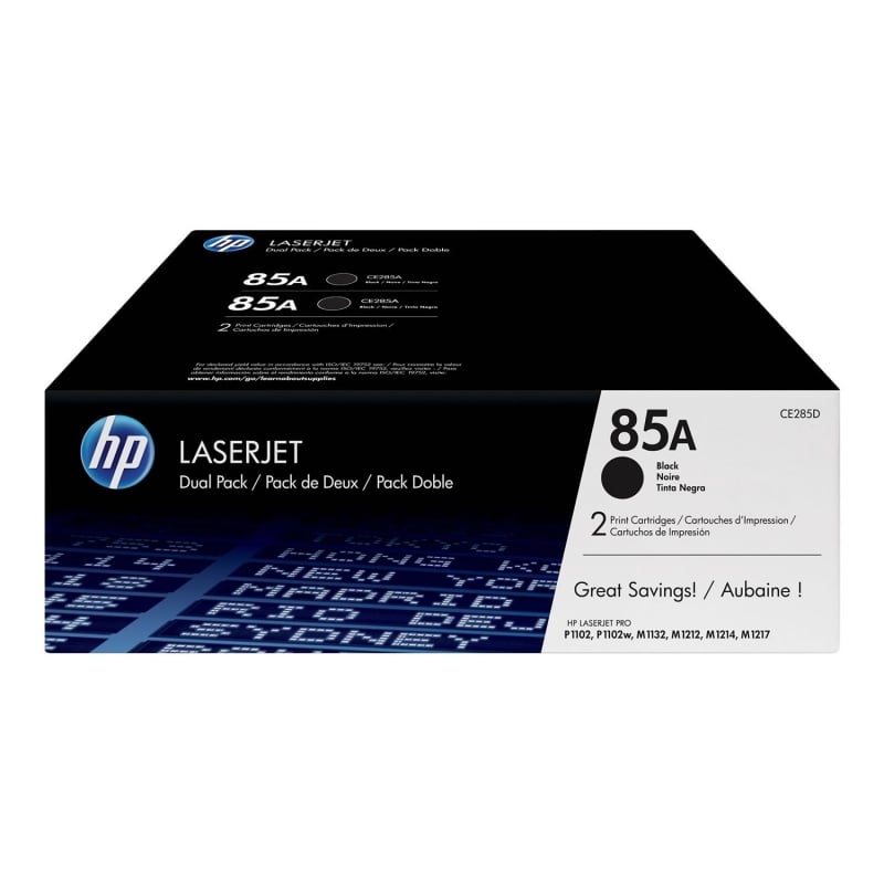 HP 85A TONER PACK 2 NEGRO HP85A (CE285AD)