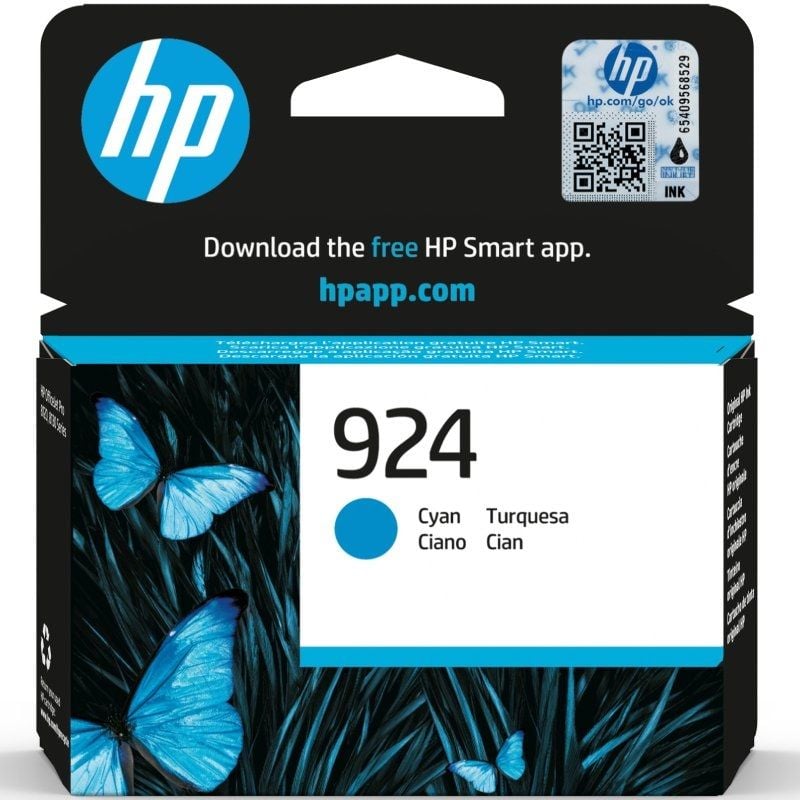 HP Cartucho de Tinta Original 924 cian