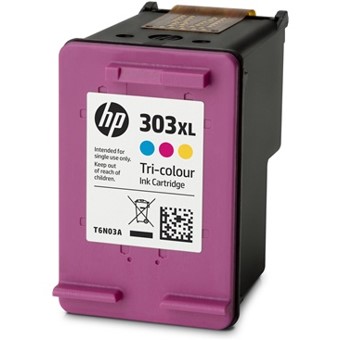 Hp original 303xl t6n03ae tricolor cian magenta amarillo