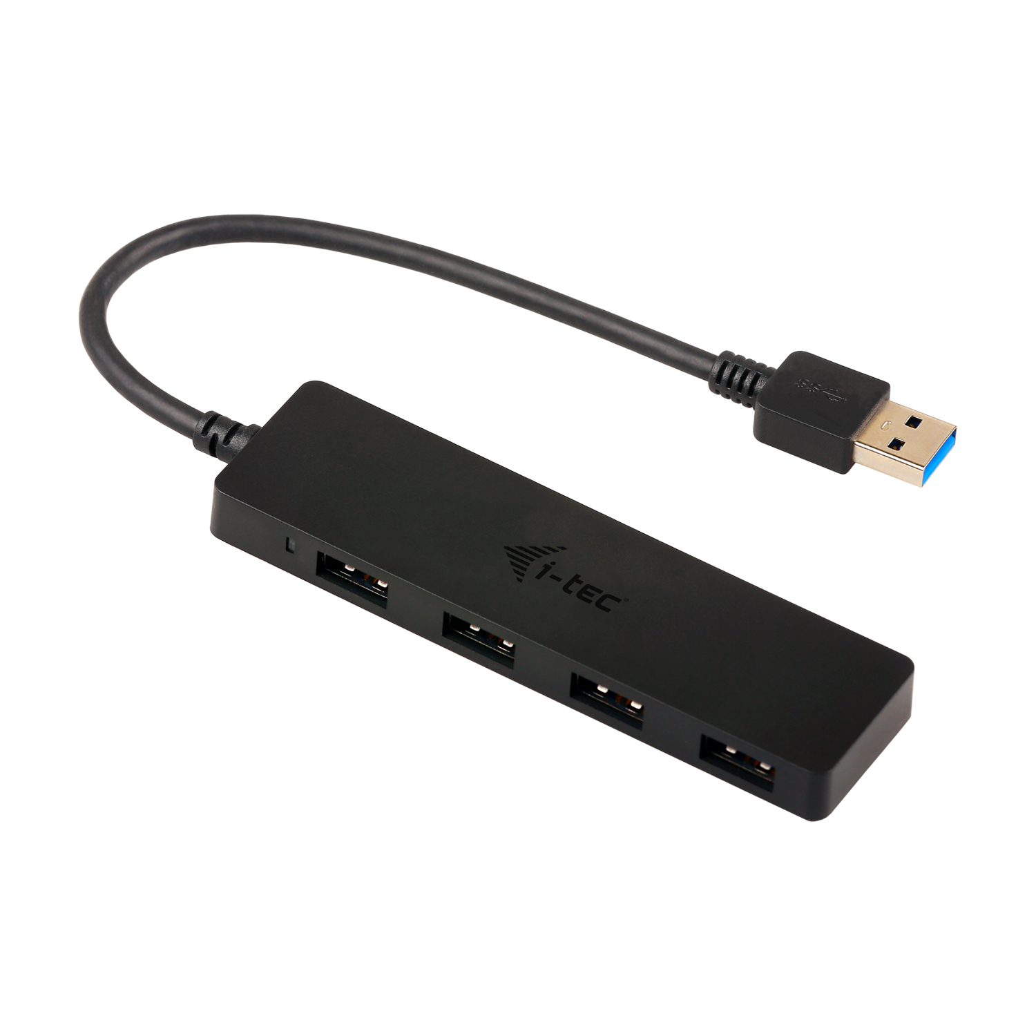 I - tec usb 3.0 delgado con 4 puertos usb 3.0 con cable integrado 20cm