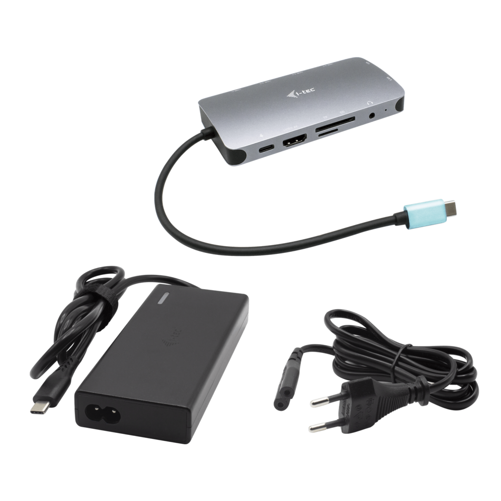 I - tec usb - c metal dmi - vga with lan + universal charger 77 w