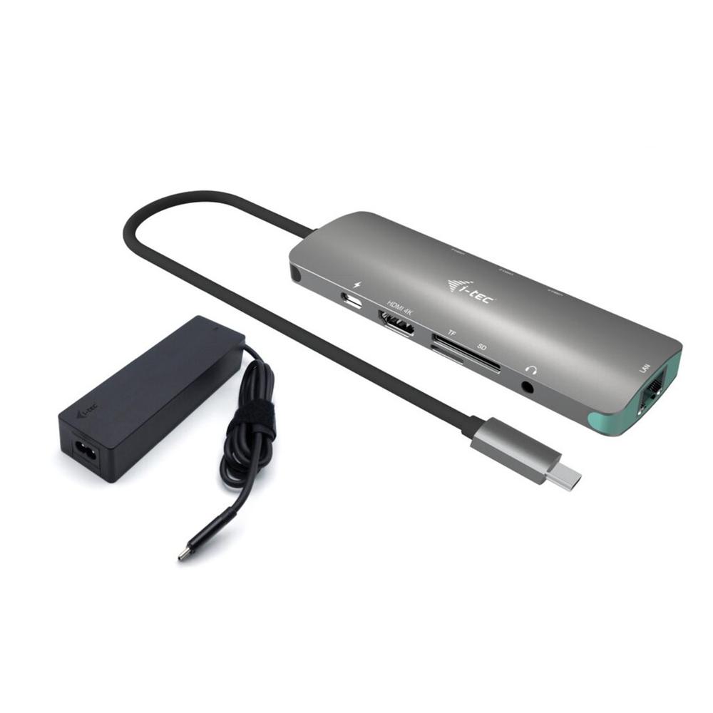 I - tec usb tipo c 9 en 1 + cargador 100w