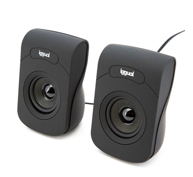 Iggual Altavoces 2.0 6W mini-jack + USB