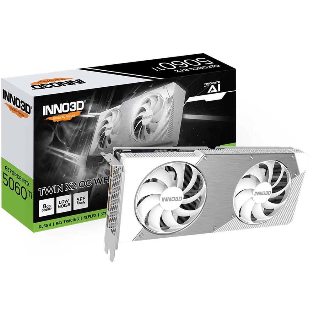 Inno3d rtx 5060 ti twin x2 oc white 8gb gddr7 - 3x dp - 1x hdmi pci express 5.0