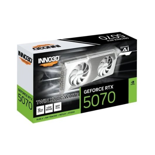 Inno3d rtx 5070 twin x2 oc white 12gb gddr7 - 3x dp - 1x hdmi