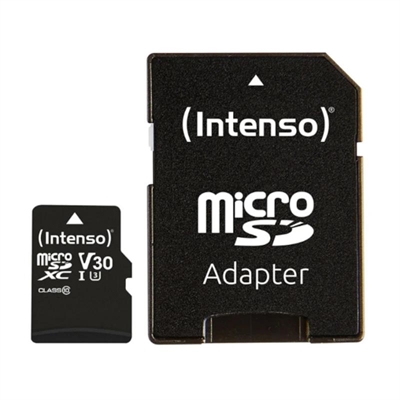 Intenso 16gb profesional v30 + adaptador sd