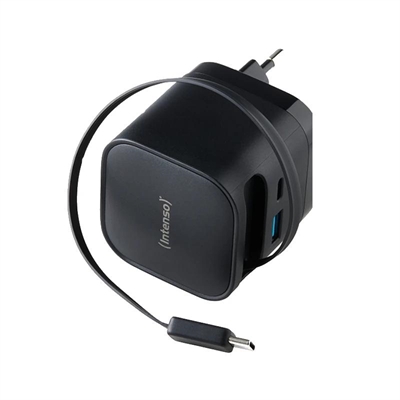 Intenso 65w gan w65acic retractil negro