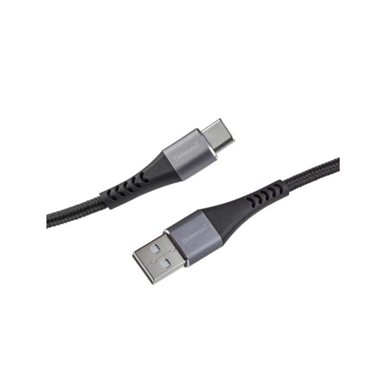 INTENSO Cable USB-A C 1.0m 60W Negro