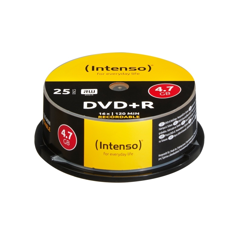INTENSO DVD+R 4.7GB 16x Tarrina 25Uds
