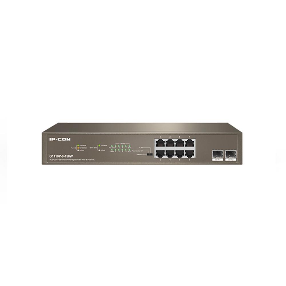 Ip - com g1110p - 8 - 150w 10 puertos