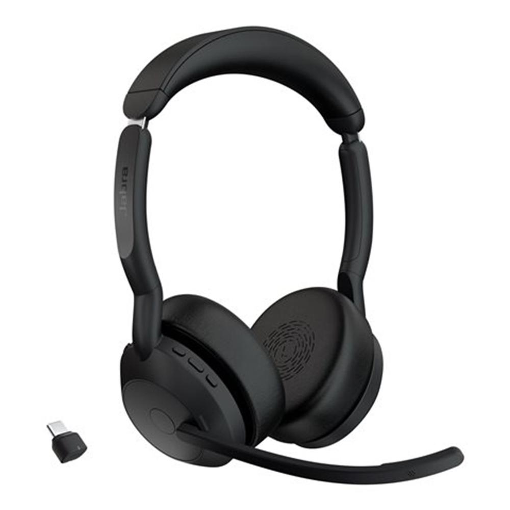 Jabra evolve2 55 uc stereo inalambrico negro
