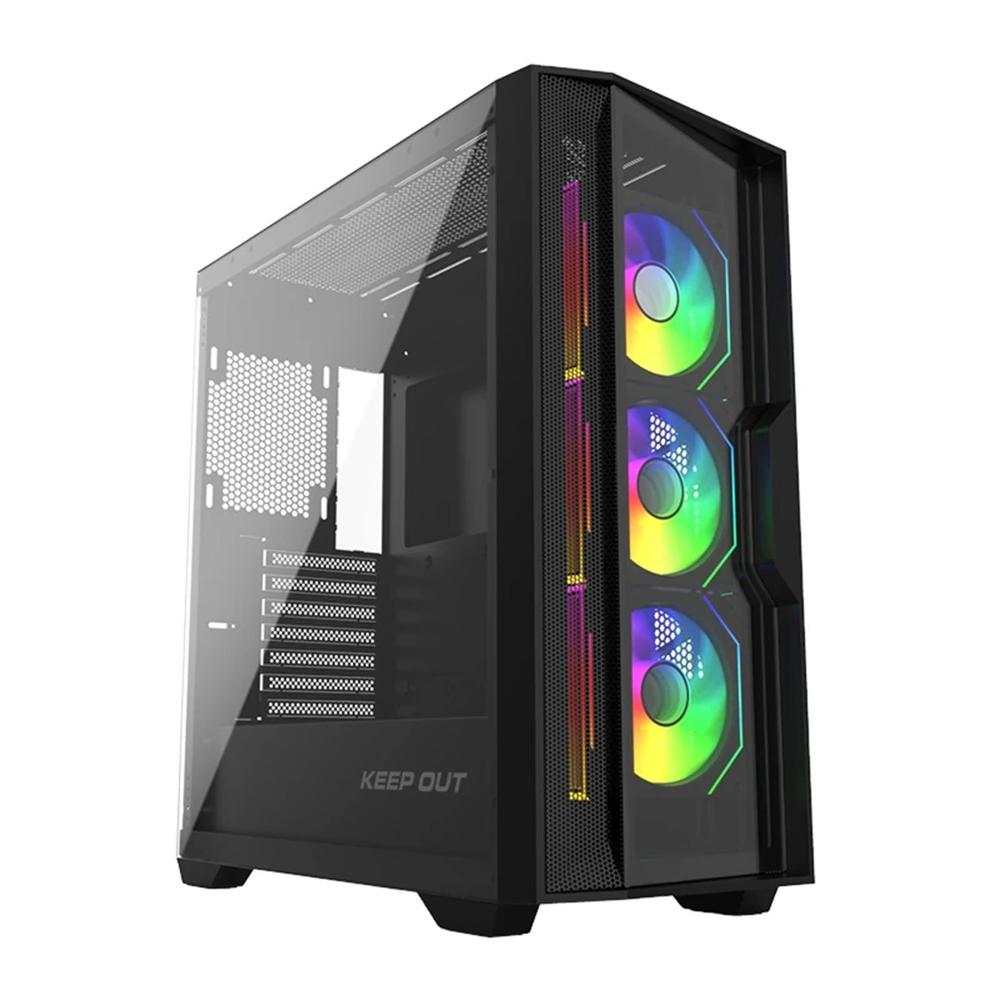 Keep out ko xc - 500 eatx argb cristal templado negra
