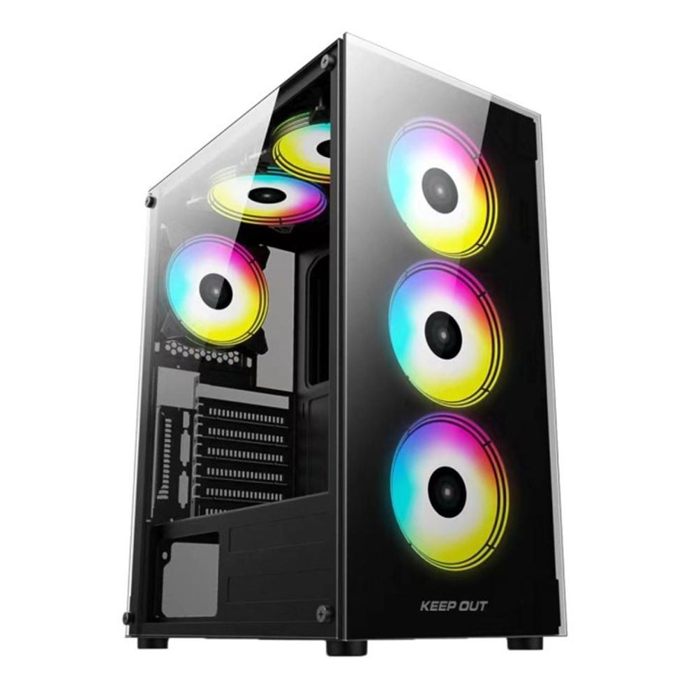 Keep out xc - 210 glass atx argb cristal templado negro
