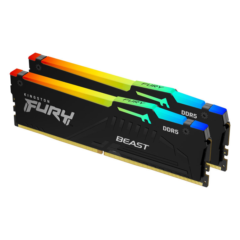 Kingston FURY BEAST RGB DDR5 16GB KIT2 5200MT S CL4