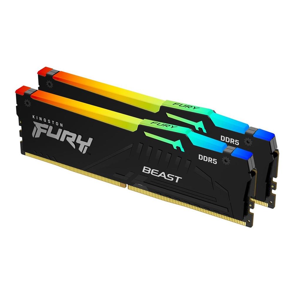 Kingston - 6000mt - s - fury beast rgb - cl30 - negro