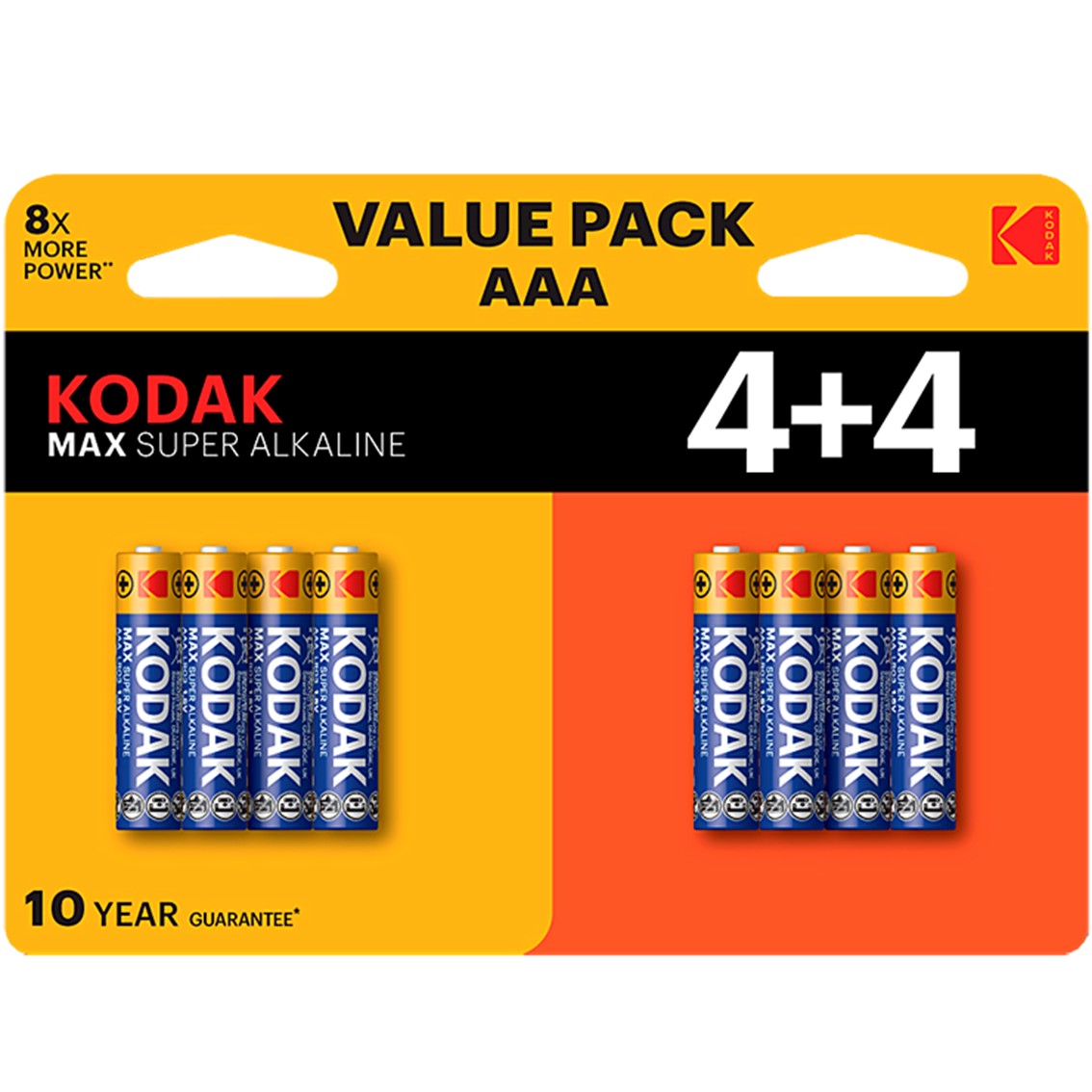 Kodak alcalina max aaa lr3 blister 4+4